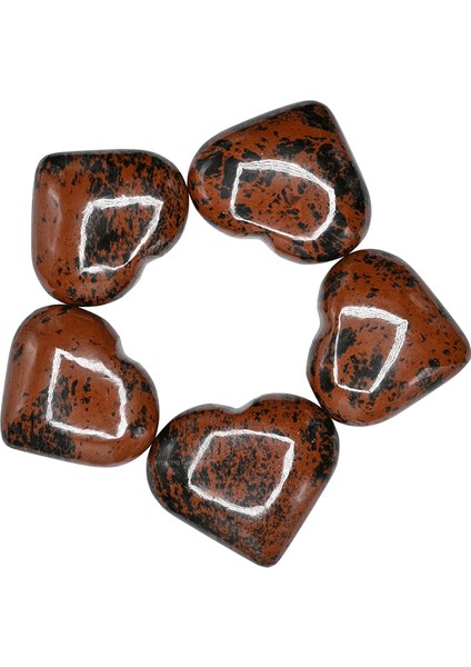 Sertifikalı Kalp Kesim Kahverengi Obsidyen Taşı Kütle (3 Cm) fiyatları