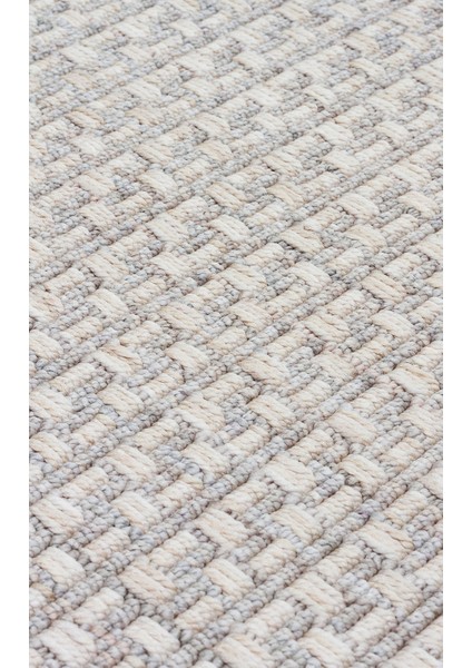 Norte Nrt 02 Beıge Grey Yumuşak Dokulu Hav Vermeyen Modern ve Şık Iskandinav Tarz Makine Dokuması Halı fırsatları