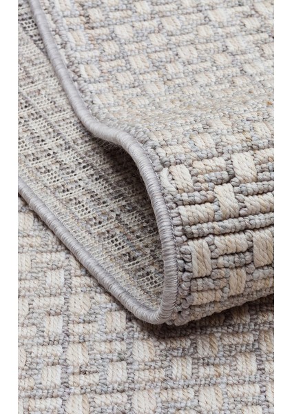 Norte Nrt 02 Beıge Grey Yumuşak Dokulu Hav Vermeyen Modern ve Şık Iskandinav Tarz Makine Dokuması Halı indirimleri