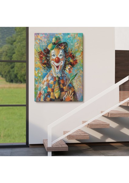 Renkli Palyaço TABLOSU-5934 fırsatları