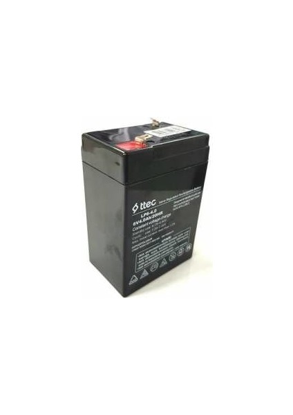 6 Volt 4 Amper Akü Ttec 70X47X101 mm
