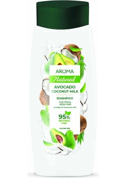 Şampuan Avokado ve Hindistan Cevizi Sütü 400 ml