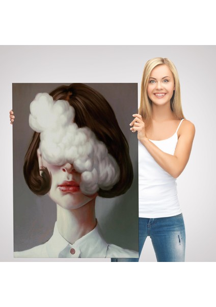 Modern Gerçeküstü Kadın Sanatı Kanvas Tablo, Pop Art Kanvastablo SANATI-5212 modelleri