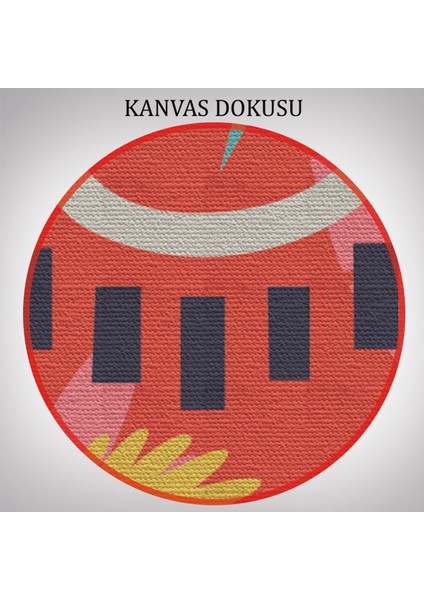 Çağdaş Sanat Gözleri Olan Soyut 3 Lü Kanvas Tablo Seti-Al-12