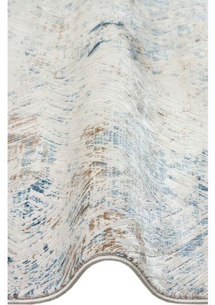 Palmıra Plm 03 Cream Blue Yumuşak Dokulu Yüksek Kaliteli Sık Dokuma Modern Makine Dokuması Halı modelleri