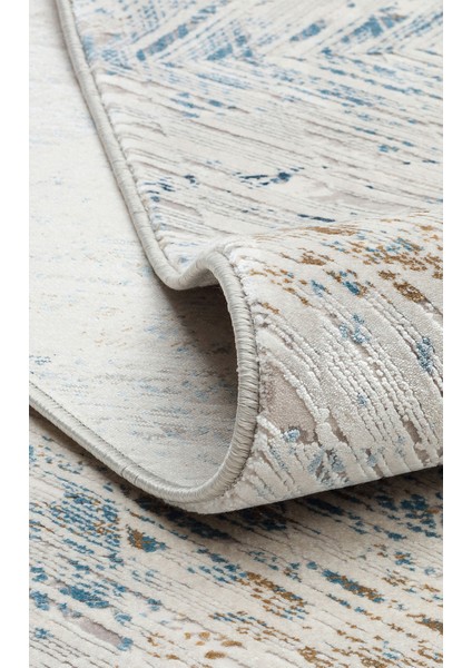 Palmıra Plm 03 Cream Blue Yumuşak Dokulu Yüksek Kaliteli Sık Dokuma Modern Makine Dokuması Halı indirimleri