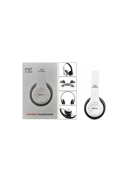 P47 Bluetooth Kulaklık Wireless Beyaz