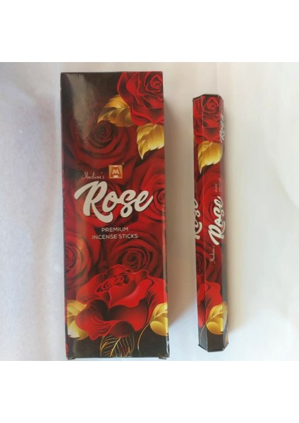 Rose Kokulu 20 Adet Çubuk Tütsü - Tütsü - Gül Tütsü - Aromalı Tütsü - Tütsü Çubuğu