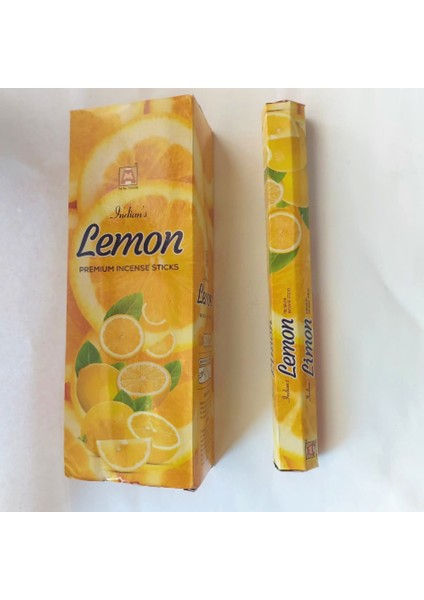 Limon Kokulu 20 Adet Çubuk Tütsü - Tütsü - Lemon Tütsü - Aromalı Tütsü - Tütsü Çubuğu