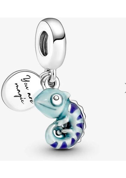 Renk Değiştiren Bukalemun Sallantılı Charm