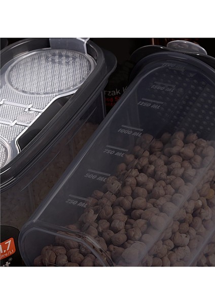 Sızdırmaz Kapaklı Erzak Saklama Kabı Seti 5 x (1200 ml + 1700 ml + 2400 ml)