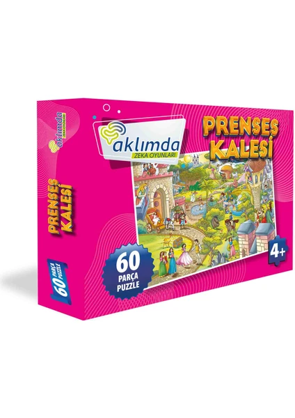 Aklımda Zeka Oyunları 60 Parça Puzzle -Prenses Kalesi