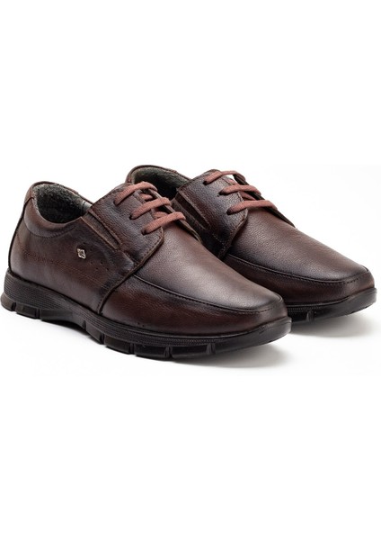 The Dortex COMF02 Erkek Bağcıklı Topuk Jelli Yumuşak Ortopedik Günlük Baba Ayakkabısı