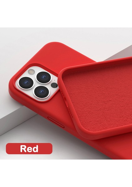 iPhone 15 Pro Kılıf Darbe Emici Içi Kadife Lansman Leke Tutmaz Mor Renk Silikon Kapak