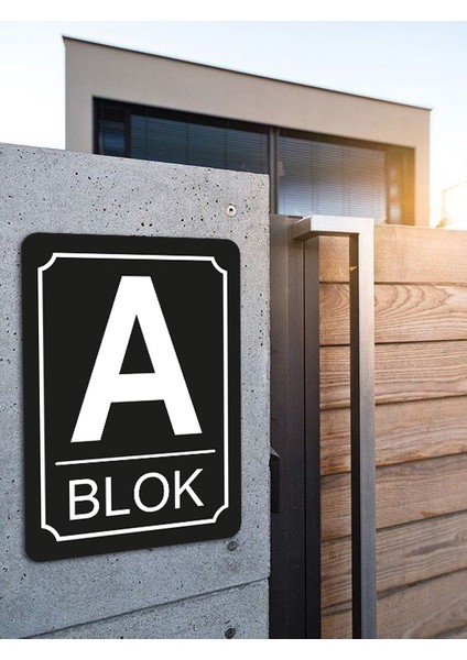 Apartman Site Bina Blok Yönlendirme Isim Tabelası Alüminyum Panel