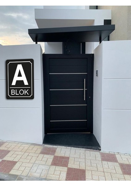 Apartman Site Bina Blok Yönlendirme Isim Tabelası Alüminyum Panel