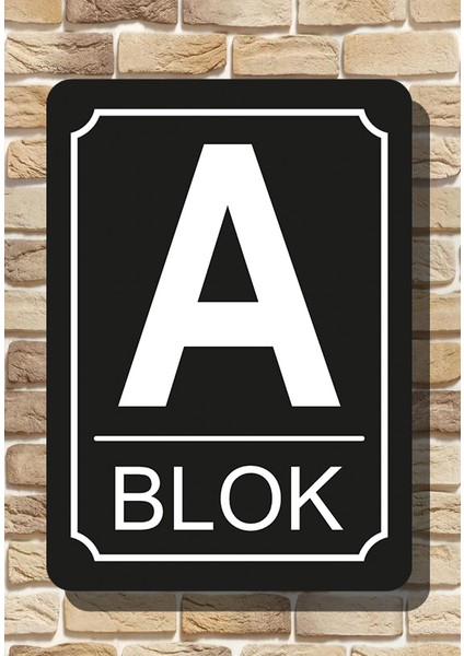Apartman Site Bina Blok Yönlendirme Isim Tabelası Alüminyum Panel