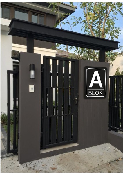 Apartman Site Bina Blok Yönlendirme Isim Tabelası Alüminyum Panel