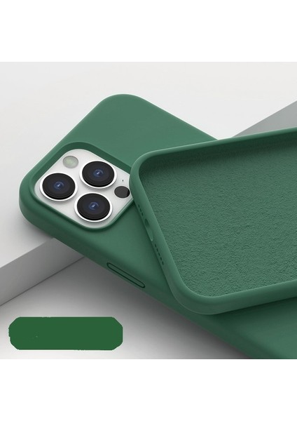 iPhone 15 Pro Max Kılıf Darbe Emici Içi Kadife Lansman Leke Tutmaz Mor Renk Silikon Kapak