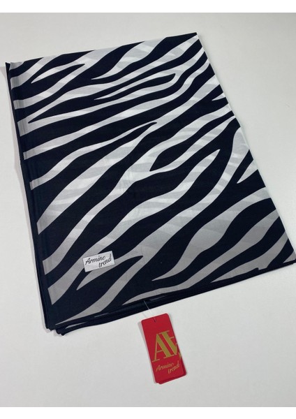Zebra Modal Şal Siyah Beyaz fırsatları
