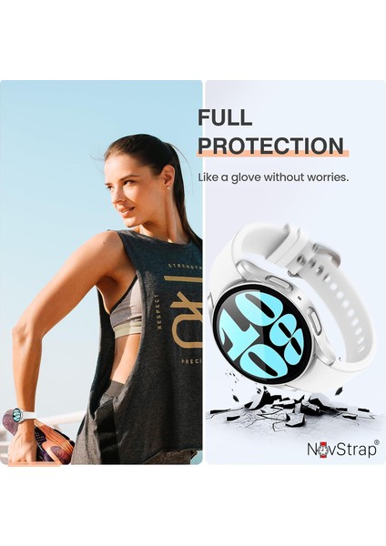 Samsung Galaxy Watch 6 Seri 44MM ile Uyumlu Ekran Koruyucu Cam ve Kasa Koruyucu Sert Pc fırsatları