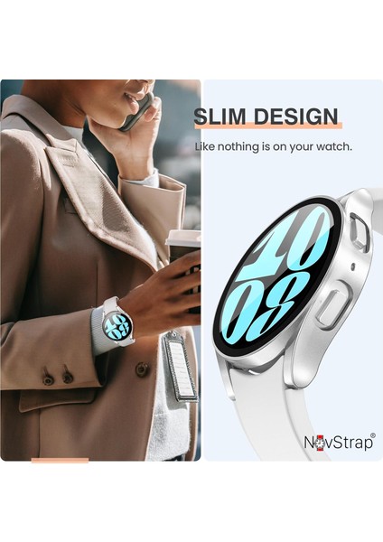Samsung Galaxy Watch 6 Seri 44MM ile Uyumlu Ekran Koruyucu Cam ve Kasa Koruyucu Sert Pc indirimleri