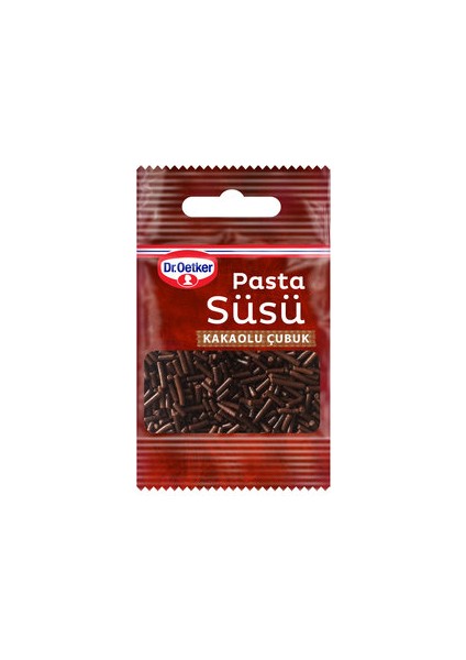 Dr.oetker Makarna Süsü Kakaolu Çubuk 10 gr ( 12 Adet )