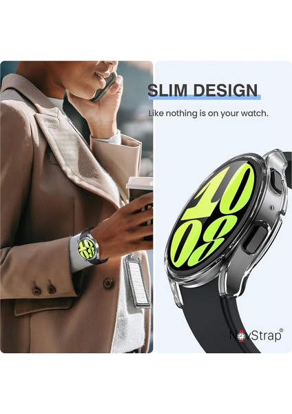 Samsung Galaxy Watch 6 Seri 44MM ile Uyumlu Ekran Koruyucu Cam ve Kasa Koruyucu Sert Pc indirimleri