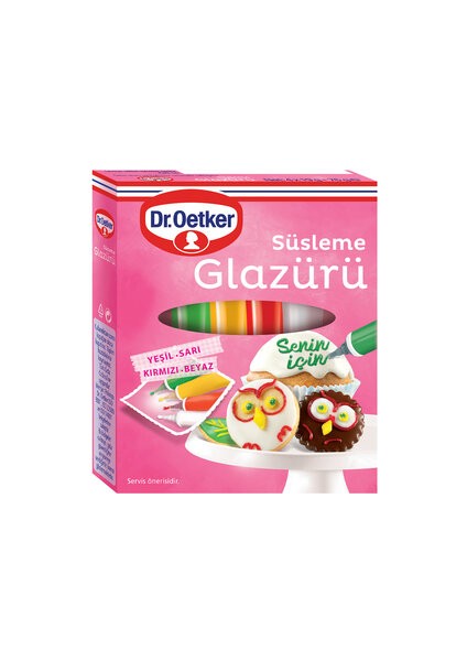 Dr. Oetker Dr.oetker Süslü Glazürü 19X4 G  (  5  Adet  )