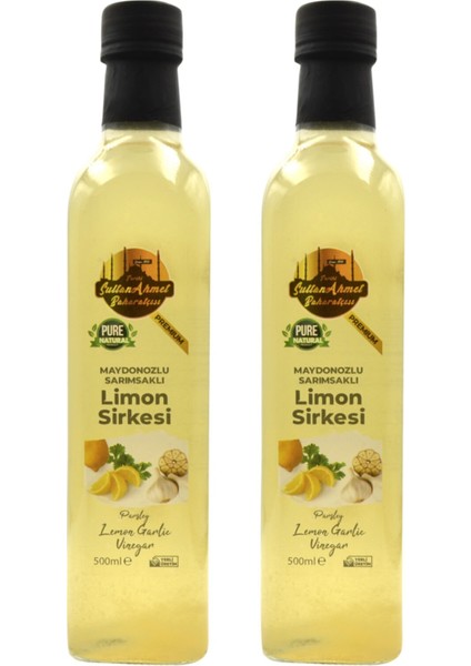 Maydanozlu Sarımsaklı Limon Sirkesi 2X500ML (Özel Üretim)