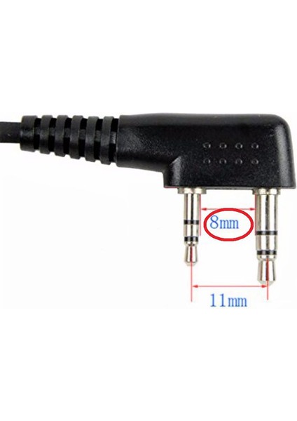 UV82 Uv-82 Için Çift Jaklı Çift Mandal Kulaktan Düşmeyen Telsiz Kulaklık