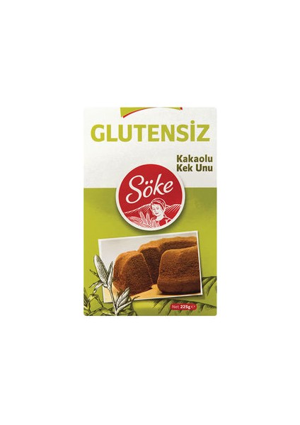 Glutensiz Kakaolu Kek Unu 225 gr ( 12 Adet )