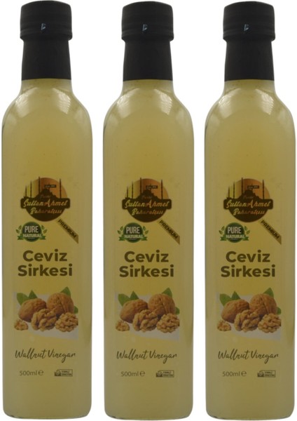Ceviz Sirkesi 3X500ML (Özel Üretim)