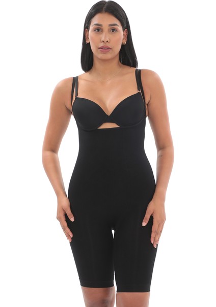 Tam Boy Göğüs Altı Bacak Basen Göbek Vücut Şekillendirici 1 Beden Küçülten Seamless Masaj Etkili Kadın Korse fırsatları