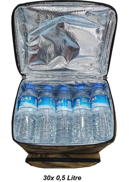 Gbmotion Kamuflaj Kamp Termal Çanta 28 Litre Termos Sırt Çantası