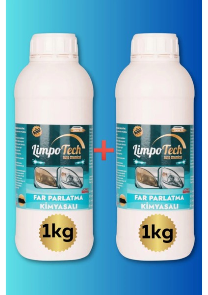 Limpo Tech Buharlı Far Temizleme Sıvısı, Far Kimyasalı, Far Parlatıcı, Kloroform, Araba Farı Parlatıcı 2kg