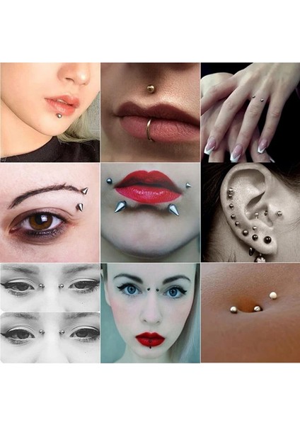 Deliksiz Fake Sahte Top Piercing Tüm Bölge