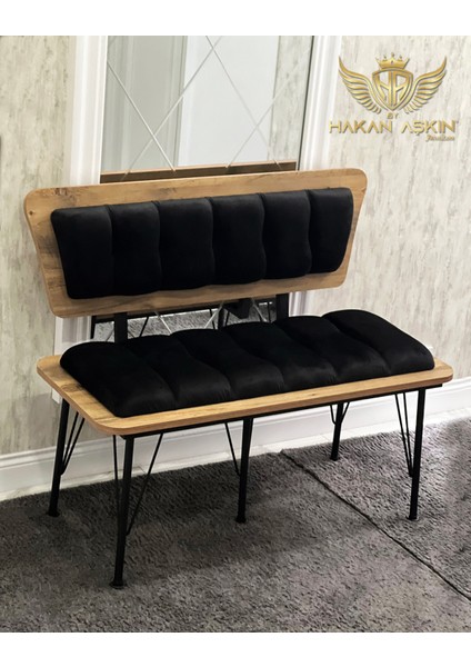 Metal Ayaklı Metal Alt Kasalı New Atlantik Wood 2023 Sırtlı Bench Bank fiyatları
