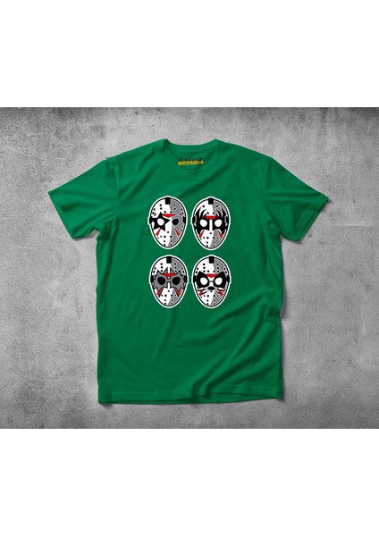 Jason Rock Faces Pamuklu Penye T-Shirt