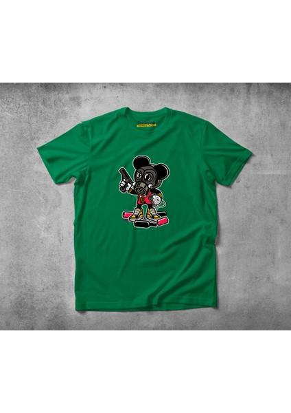 Gangsta Mouse Pamuklu Penye T-Shirt
