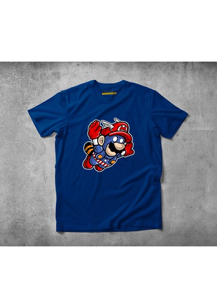 Captain Mario Pamuklu Penye T-Shirt