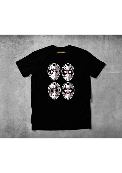 Jason Rock Faces Pamuklu Penye T-Shirt