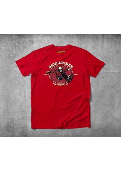 Skullrider Pamuklu Penye T-Shirt