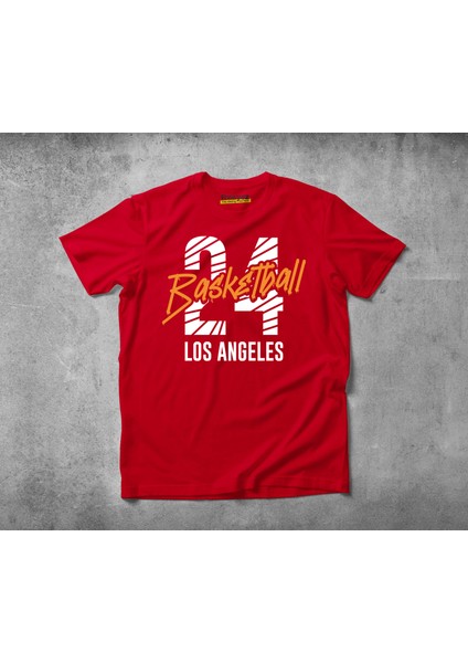 Losangles Basketball Pamuklu Penye T-Shirt