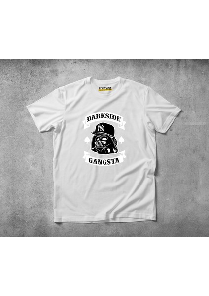 Darkside Gangsta Pamuklu Penye T-Shirt