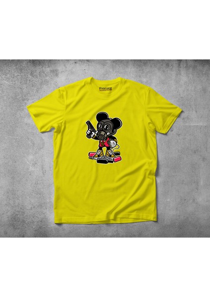 Gangsta Mouse Pamuklu Penye T-Shirt