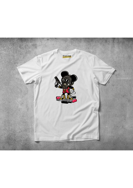 Gangsta Mouse Pamuklu Penye T-Shirt