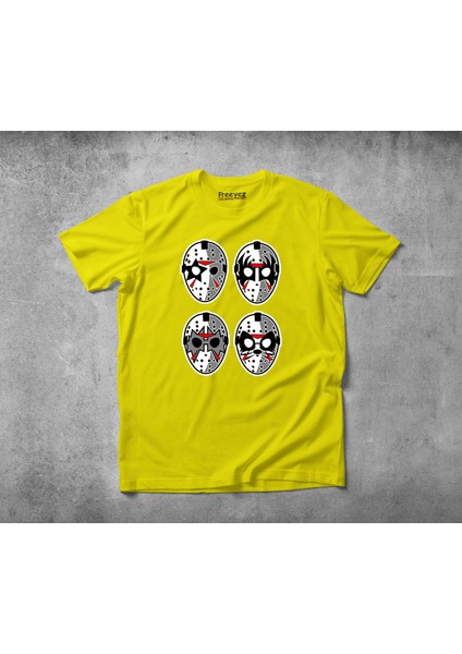 Jason Rock Faces Pamuklu Penye T-Shirt