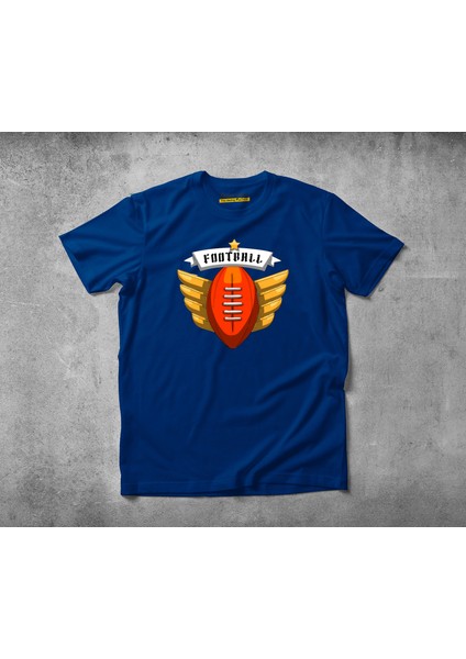Football Pamuklu Penye T-Shirt
