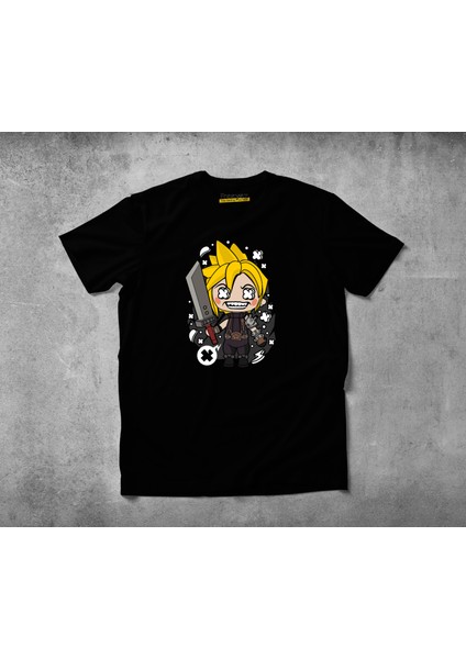 Cloud Final Fantasy Pamuklu Penye T-Shirt